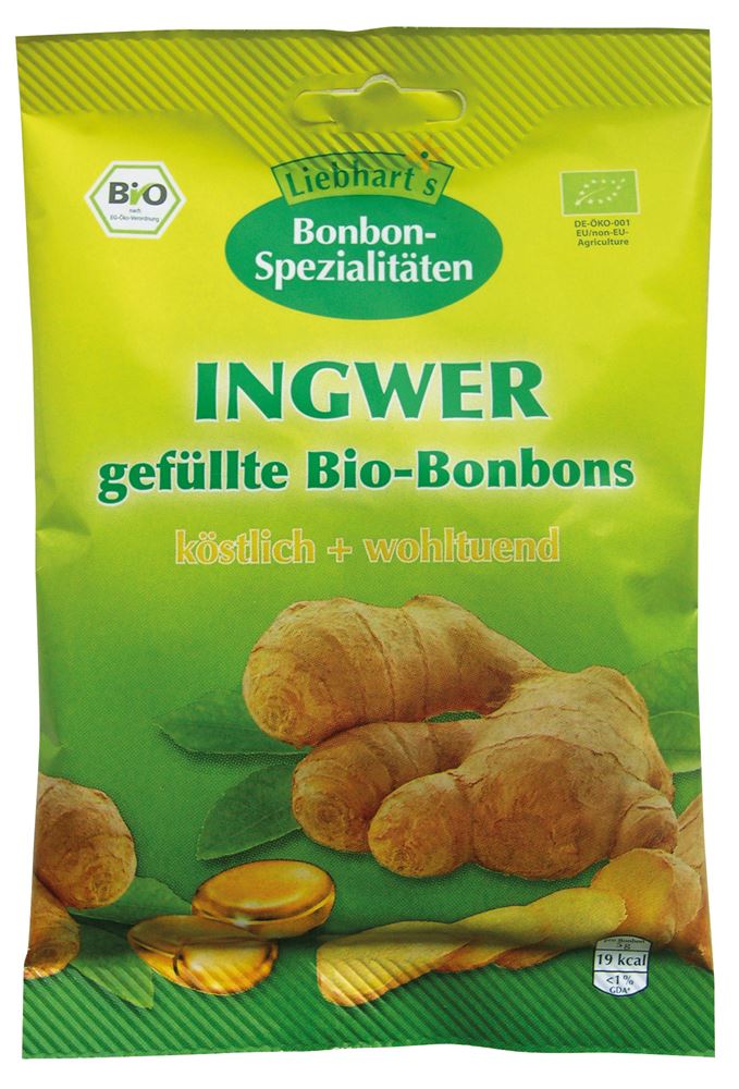 Liebhart Bio Bonbons Ingwer Beutel 100 G