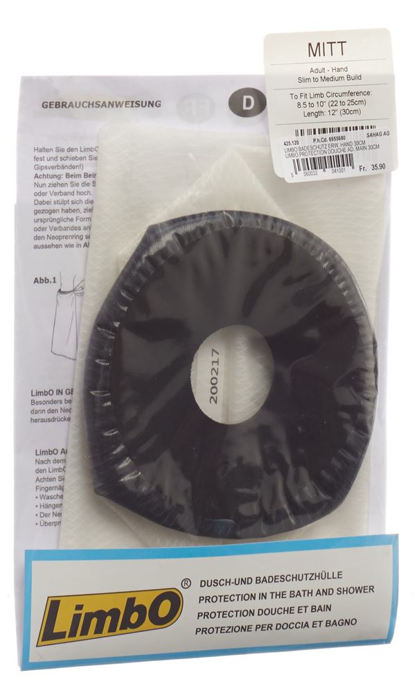 Limbo Badeschutz 30cm Hand Erwachsene wasserdicht