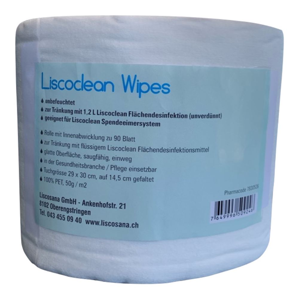 Liscoclean Wipes unbefeuchtet gefaltet Blatt 90 Stk