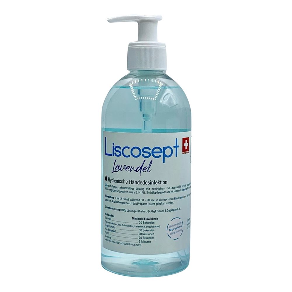 Liscosept Händedesinfektion Lavendel mit Dosierpumpe Fl 500 ml