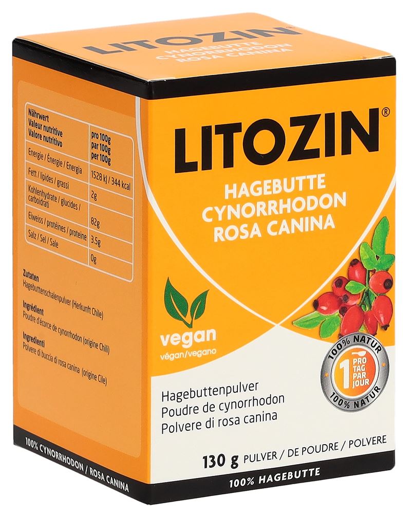 Litozin Hagebuttenpulver Ds 130 g