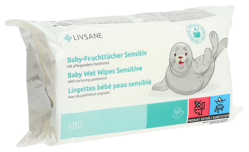Livsane Baby-Feuchttücher Sensitiv Btl 80 Stk