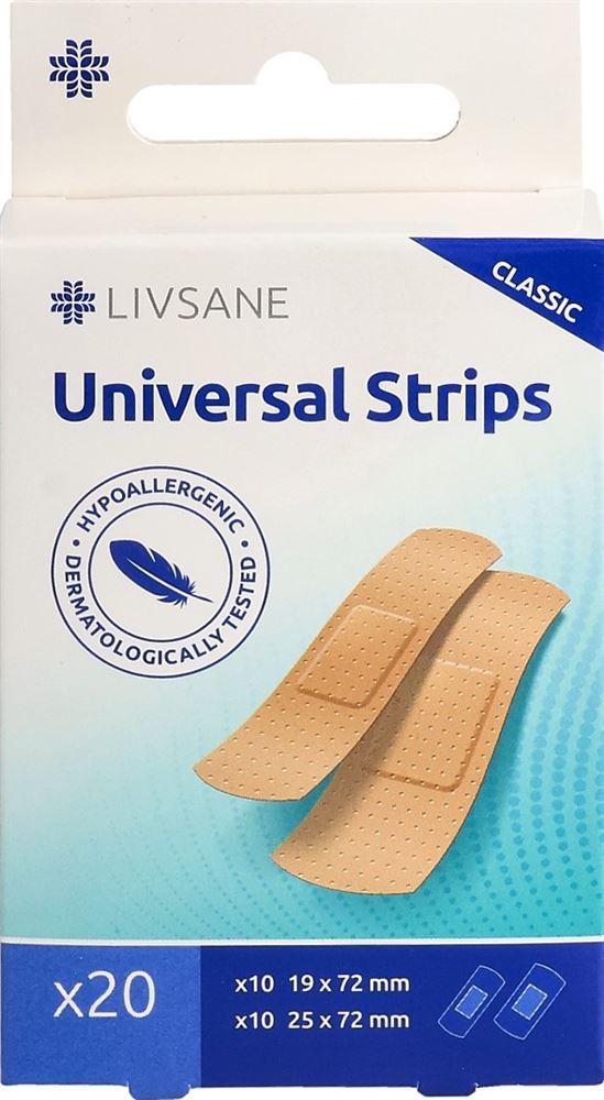 Livsane Classic Universal Pflaster Strips 20 Stk