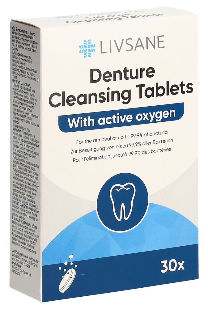 Livsane Gebissreinigungstabletten 30 Stk