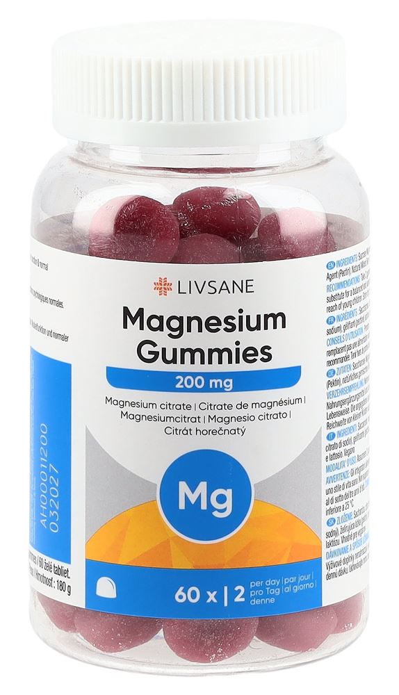 Livsane Magnesium Gummis Ds 60 Stk