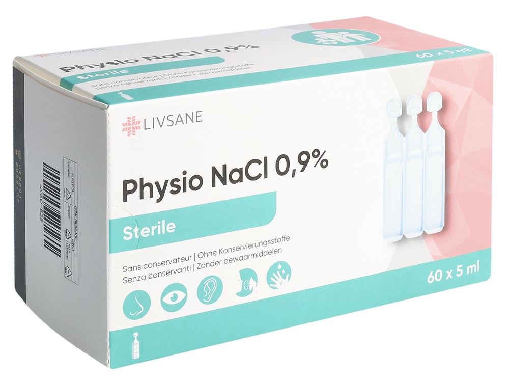 Livsane Physio NaCl 0.9 % steril 60 Amp 5 ml