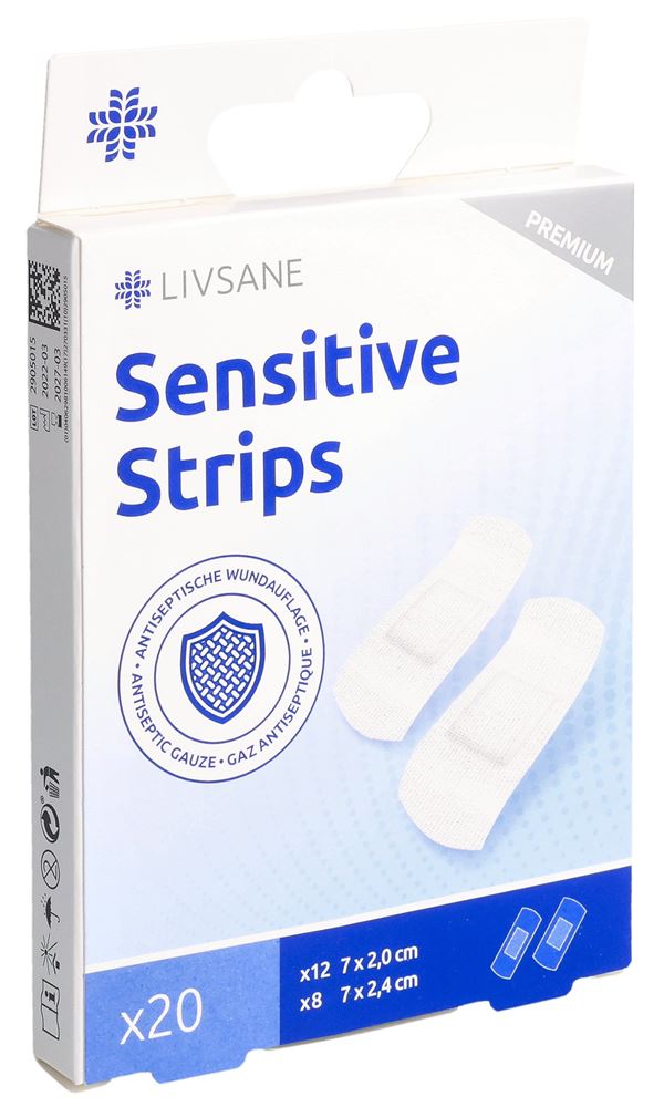 Livsane Premium Sensitive Pflaster Strips 20 Stk
