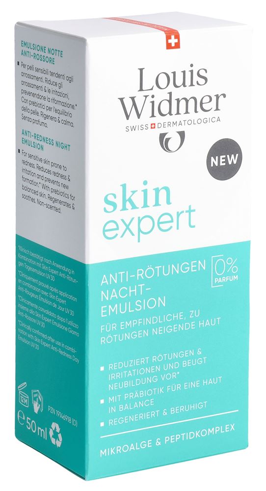 Louis Widmer Anti-Rötungen Nachtemulsion Tb 50 ml