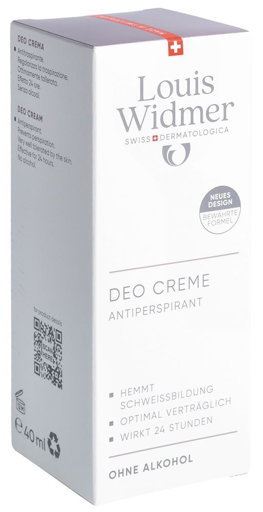 Louis Widmer Deo Creme Antiperspirant parfumiert 40 ml