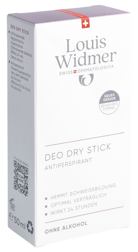 Louis Widmer Deo Dry Stick Antiperspirant parfumiert 50 ml