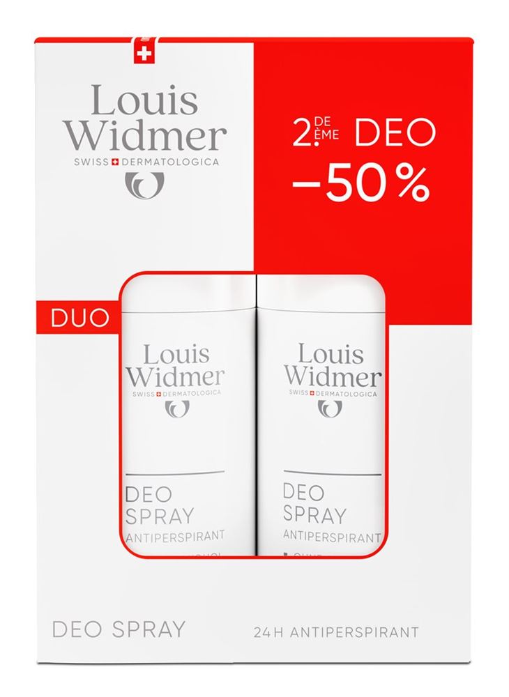 Louis Widmer Deo-Duo Spray Antiperspirant parfumiert 2 x 75 ml