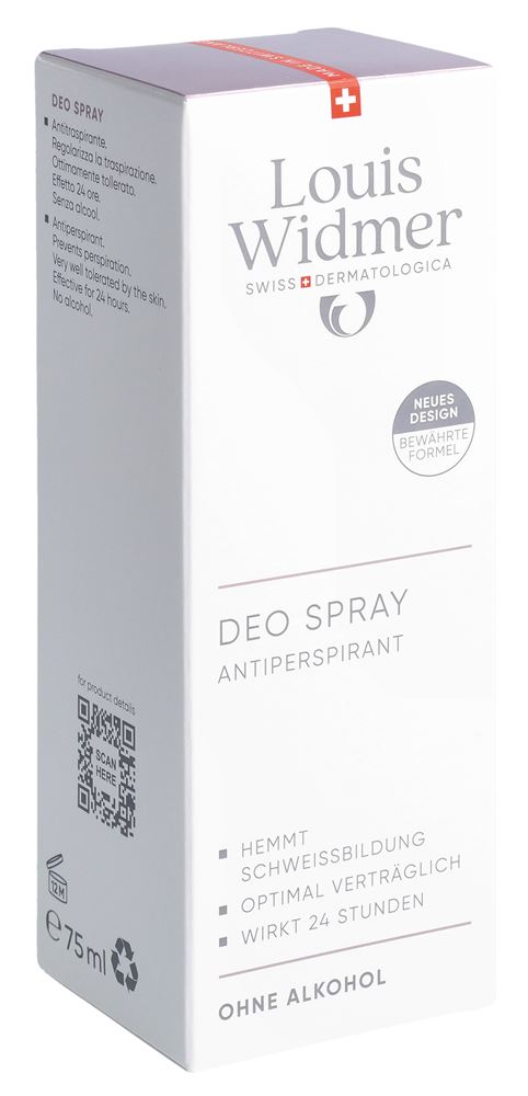 Louis Widmer Deo Spray Antiperspirant parfumiert 75 ml