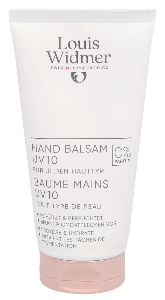 Louis Widmer Hand Balsam Uv10 ohne Parfum 75 ml