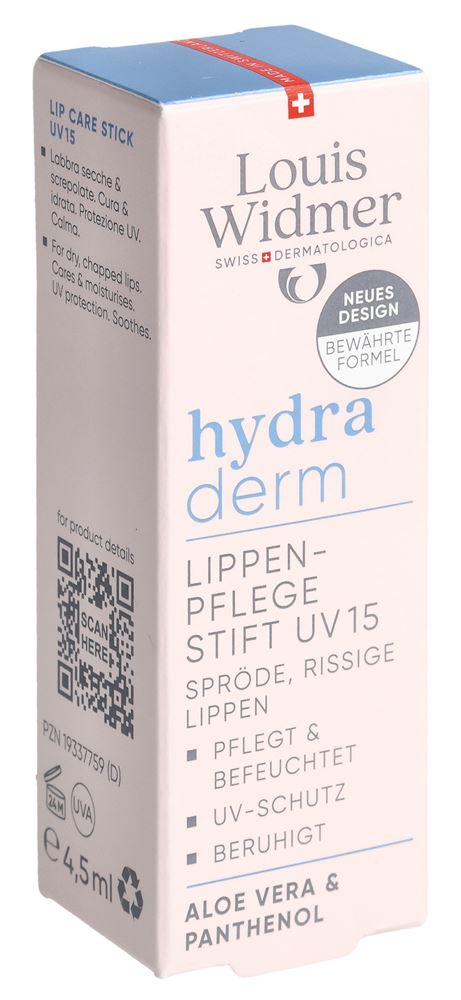 Louis Widmer Hydraderm Lippenpflegestift Uv15 parfumiert 4.5 ml