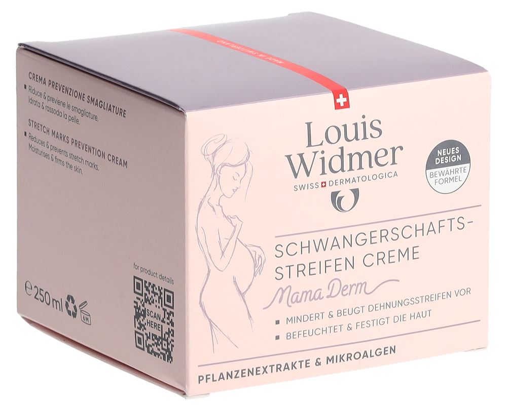 Louis Widmer MamaDerm Schwangerschaftsstreifen Creme parfumiert 250 ml