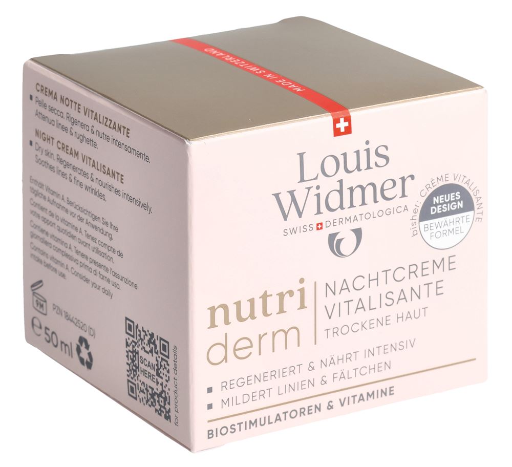 Louis Widmer Nutriderm Nachtcreme Vitalisante parfumiert 50 ml
