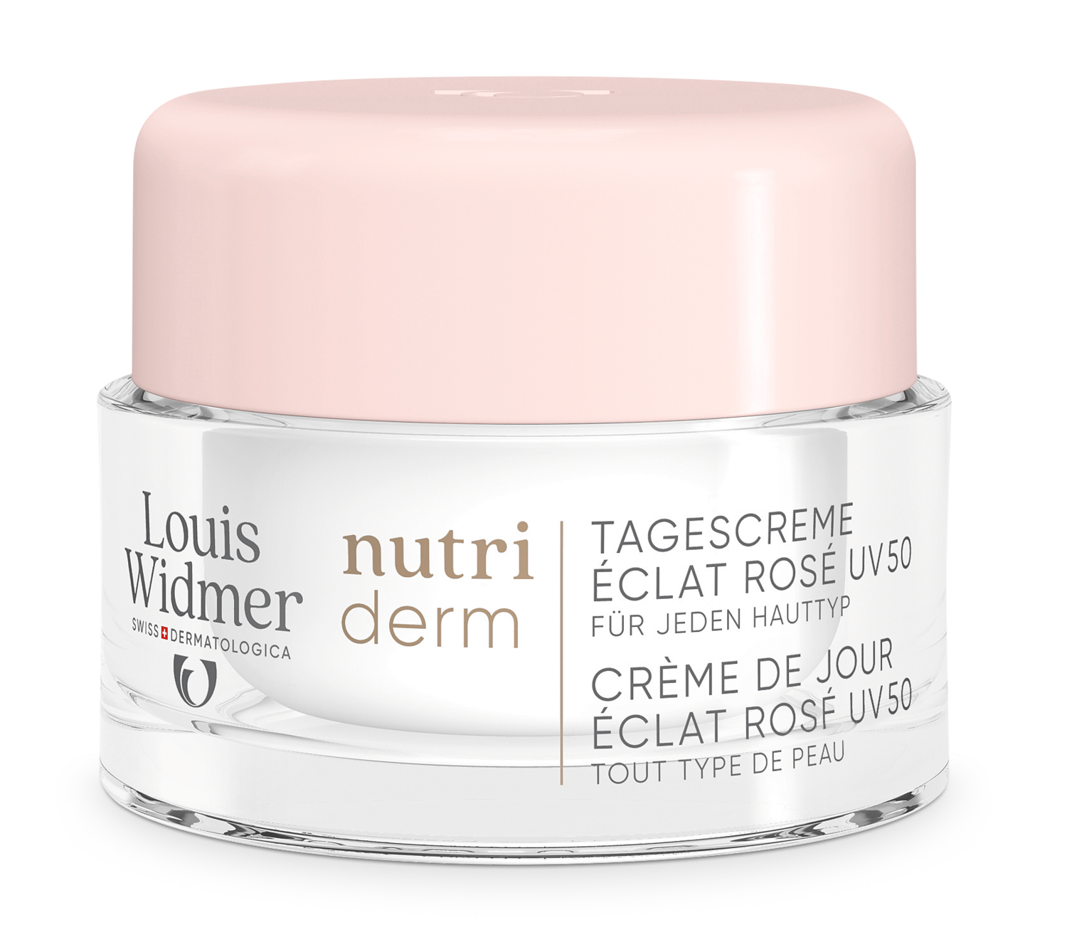 Louis Widmer Nutriderm Tagescreme Uv50 éclat rosé ohne Parfum 50 ml