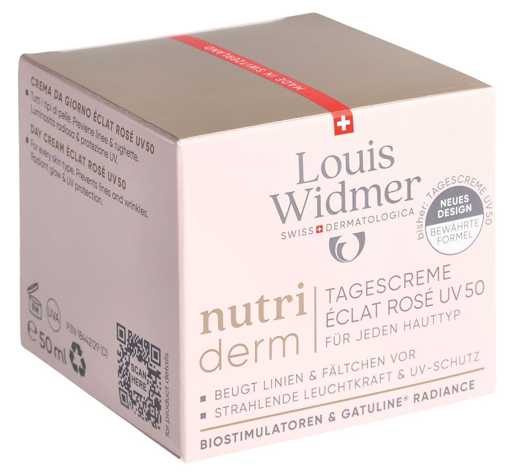 Louis Widmer Nutriderm Tagescreme Uv50 éclat rosé parfumiert 50 ml