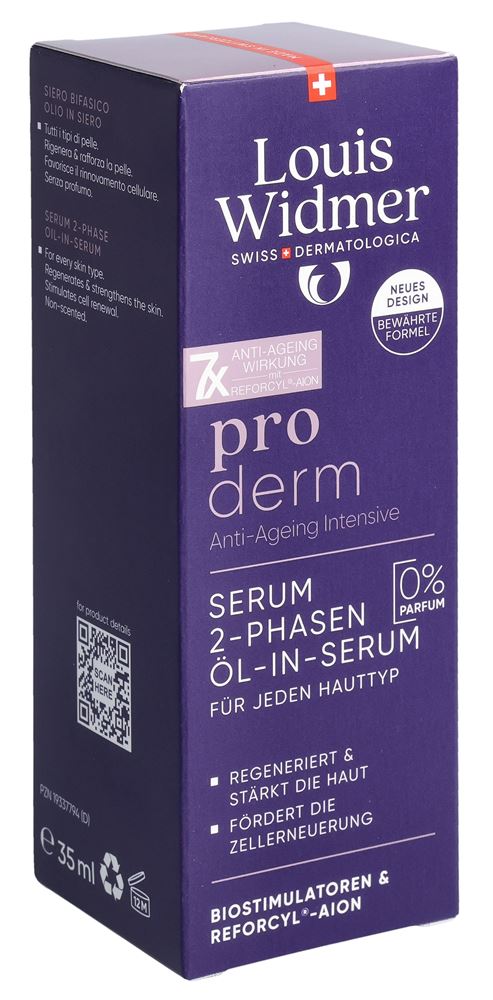 Louis Widmer Proderm Serum 2-Phasen Öl-in-Serum ohne Parfum 35 ml