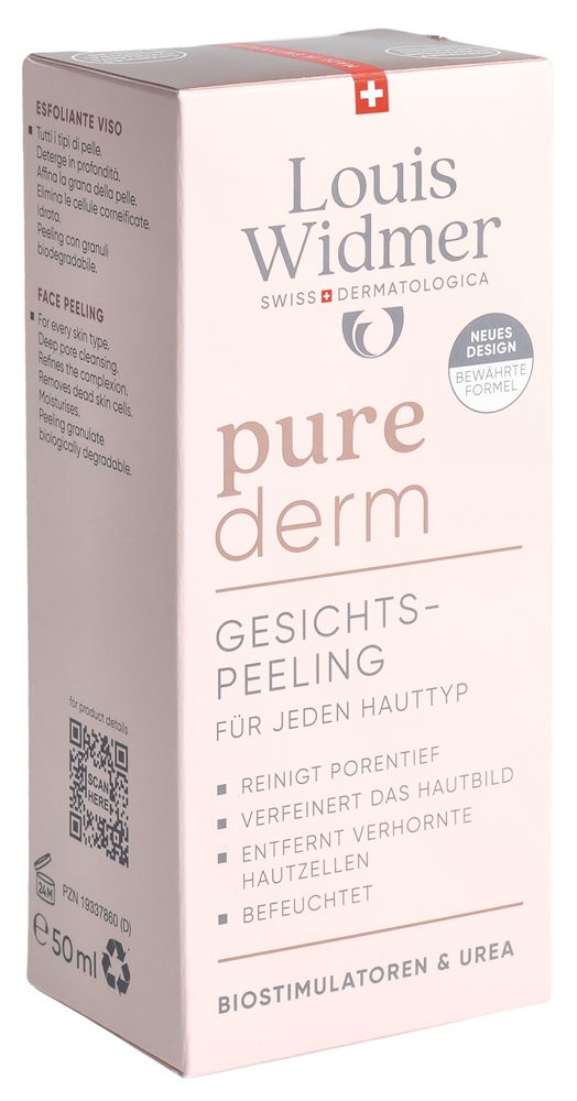 Louis Widmer Purederm Gesichtspeeling parfumiert 50 ml