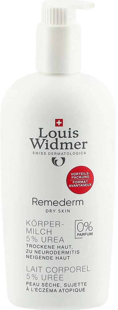 Louis Widmer Remederm Körpermilch 5% Urea ohne Parfum Disp 400 ml
