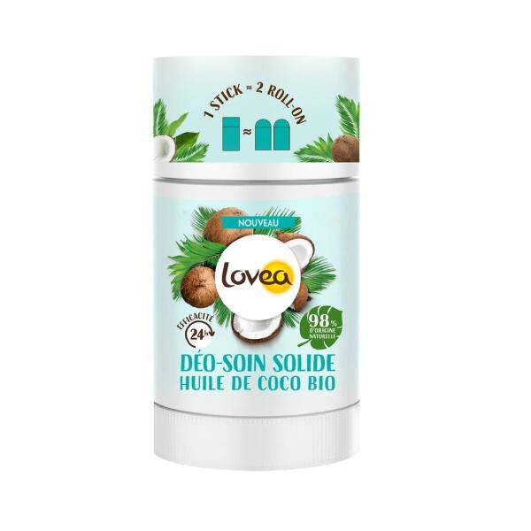 Lovea festes Deo Bio Kokosöl Stick 50 g