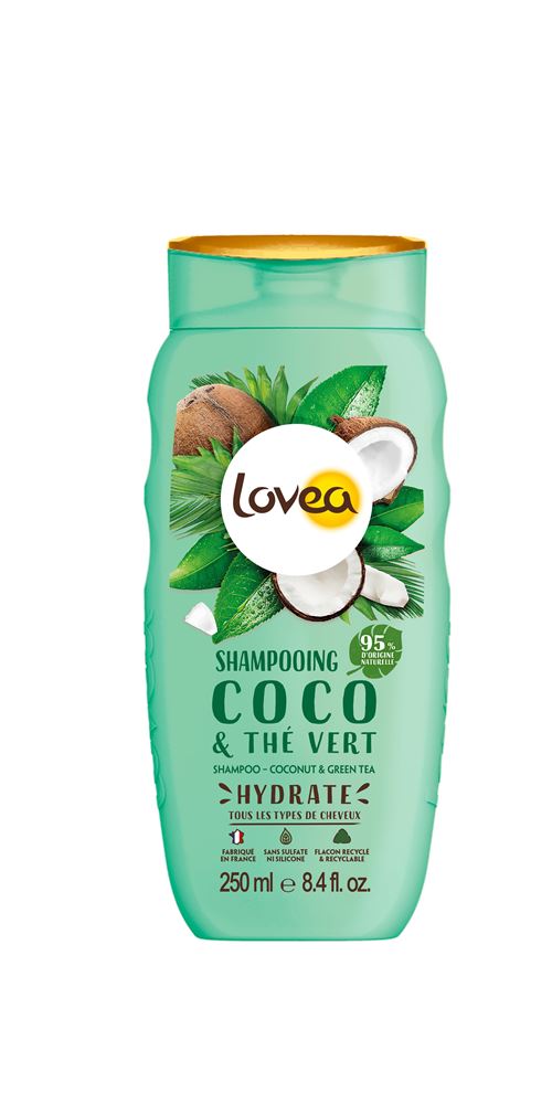 Lovea Shampoo Grüntee Kokos 250 ml