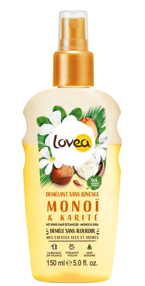 Lovea Spray für Leichte Kämmbarkeit Karitebutter Monoi 150 ml