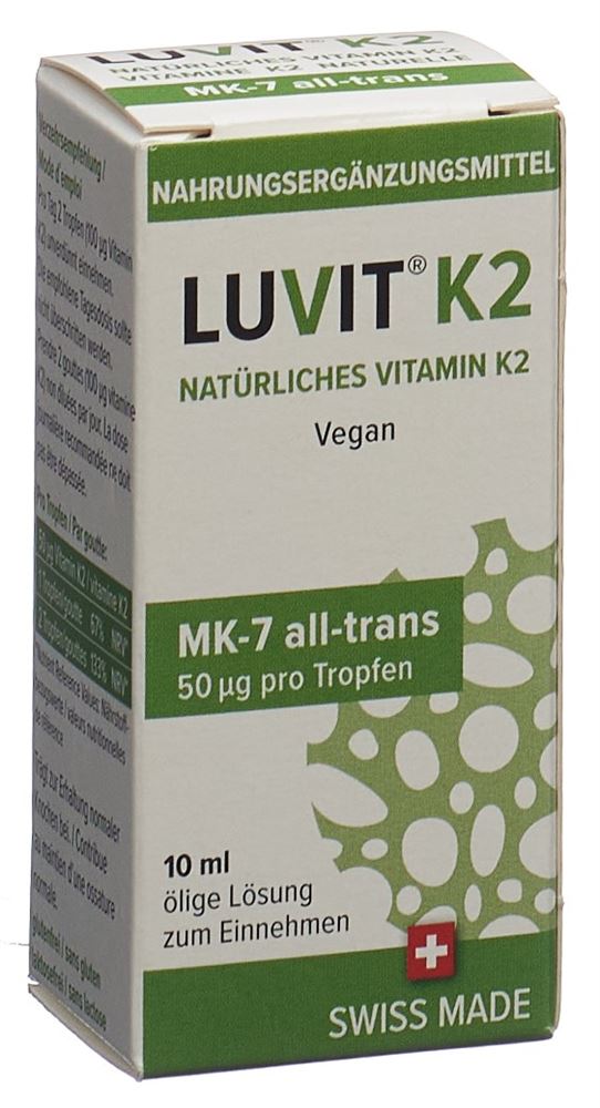 Luvit K2 Natürliches Vitamin Tropffl 10 ml