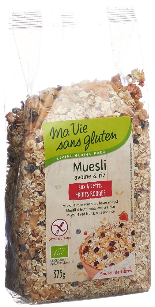 ma vie sans Gluten Müesli 4 rote Früchte 375 g