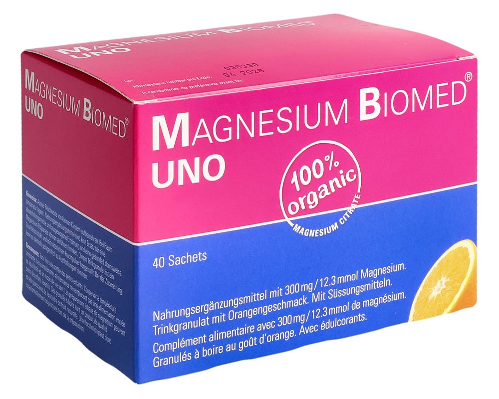Magnesium Biomed Uno Gran Beutel 40 Stück