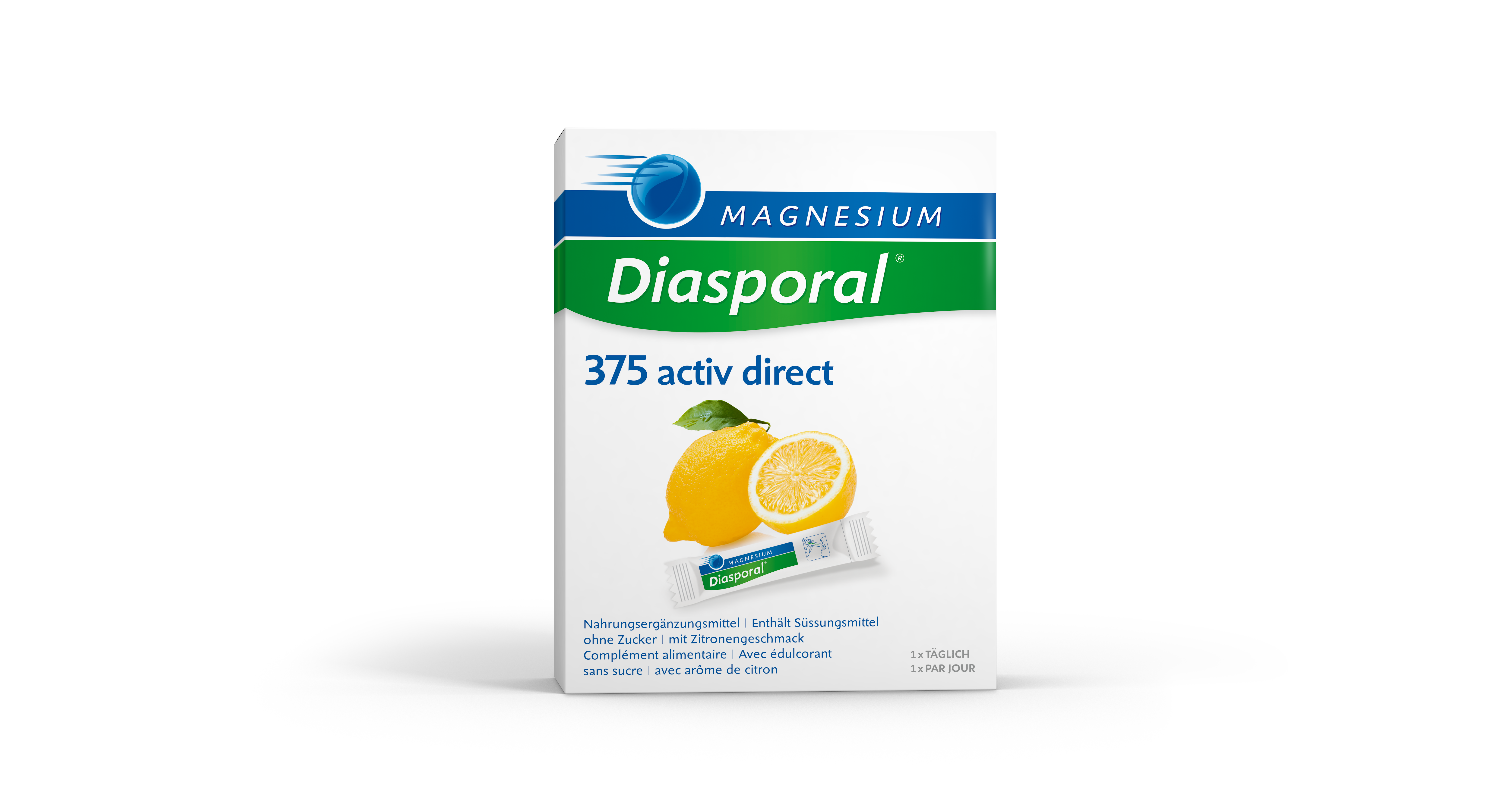 Magnesium Diasporal Activ Direct zitrone 20 Stk