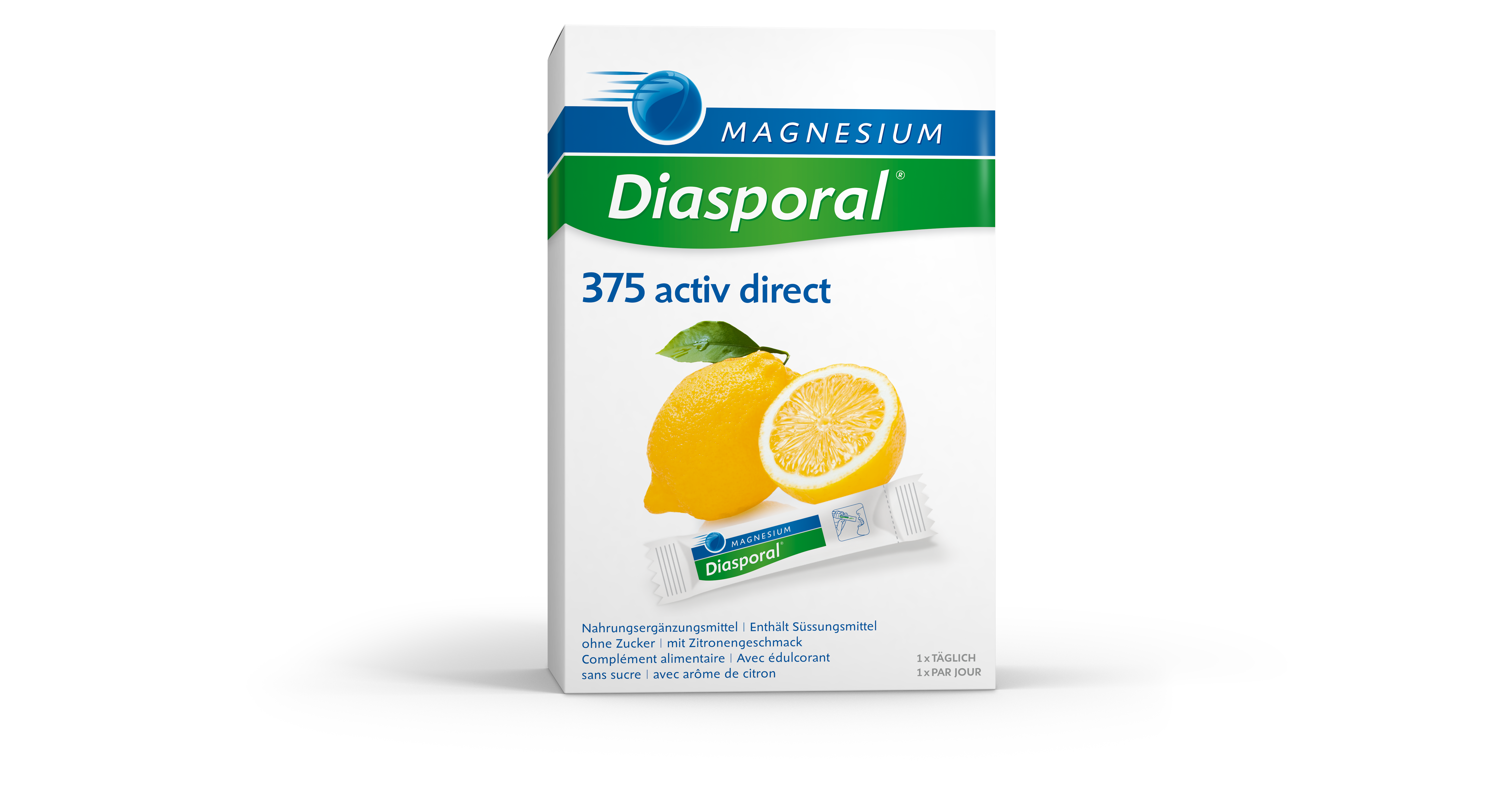 Magnesium Diasporal Activ Direct zitrone 60 Stk