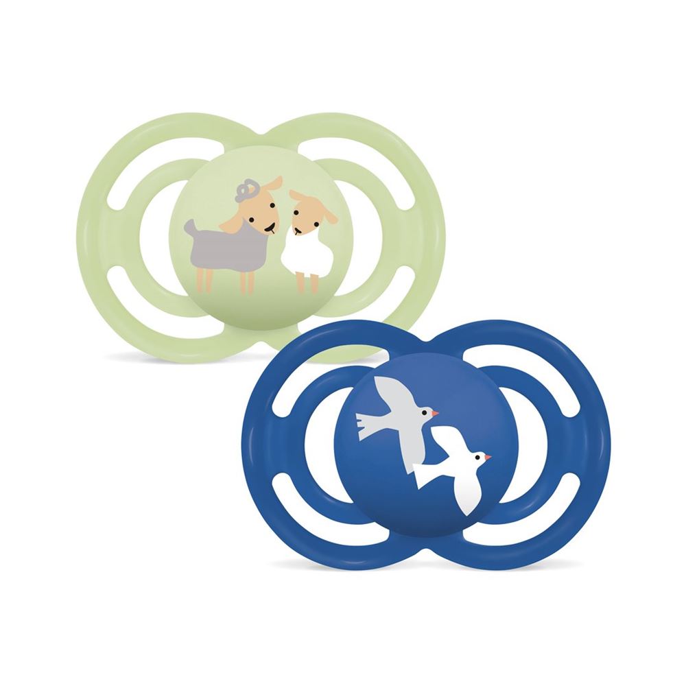 MAM Perfect Nuggi Silikon 16-36 Monate Boy 2 Stk