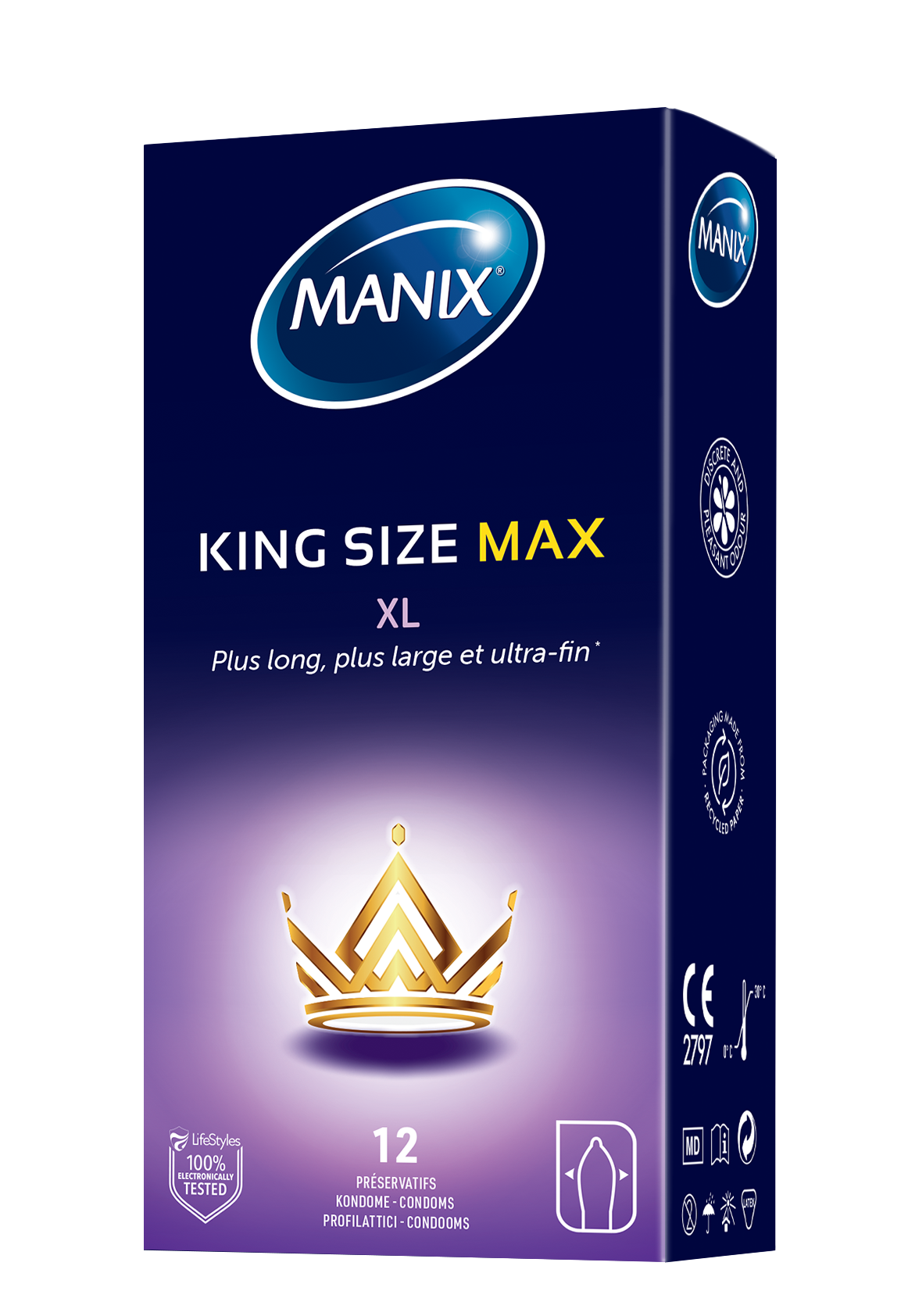 Manix King Size Max Präservative XL 12 Stk