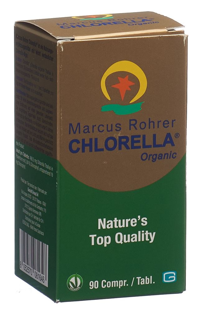 Marcus Rohrer Chlorella 500 mg Organic Glasfl 90 Stk