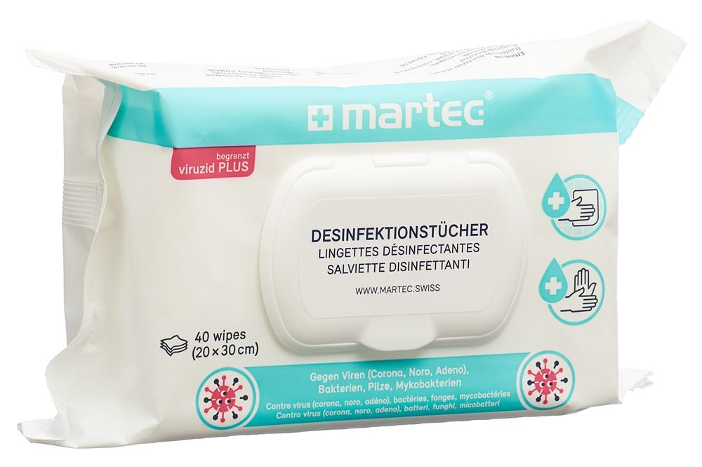 martec Desinfektionstücher Btl 40 Stk