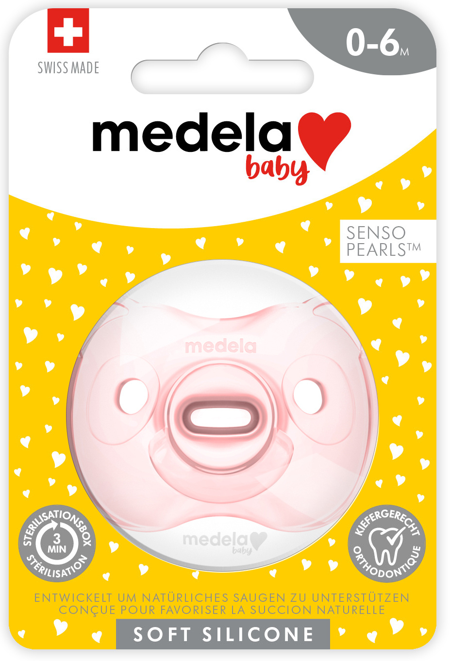 Medela Baby Nuggi Soft Silicone 0-6 Rosa