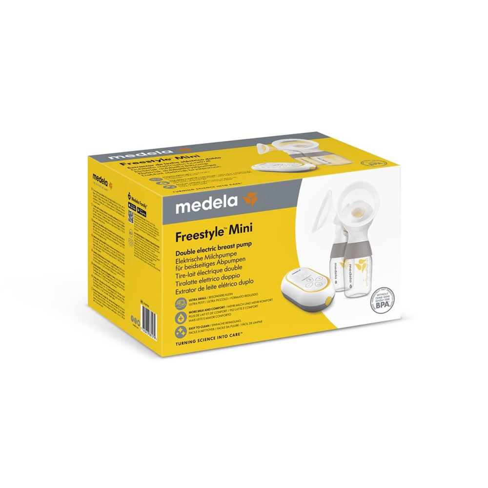 Medela Freestyle elektrische Doppelmilchpumpe Mini Box