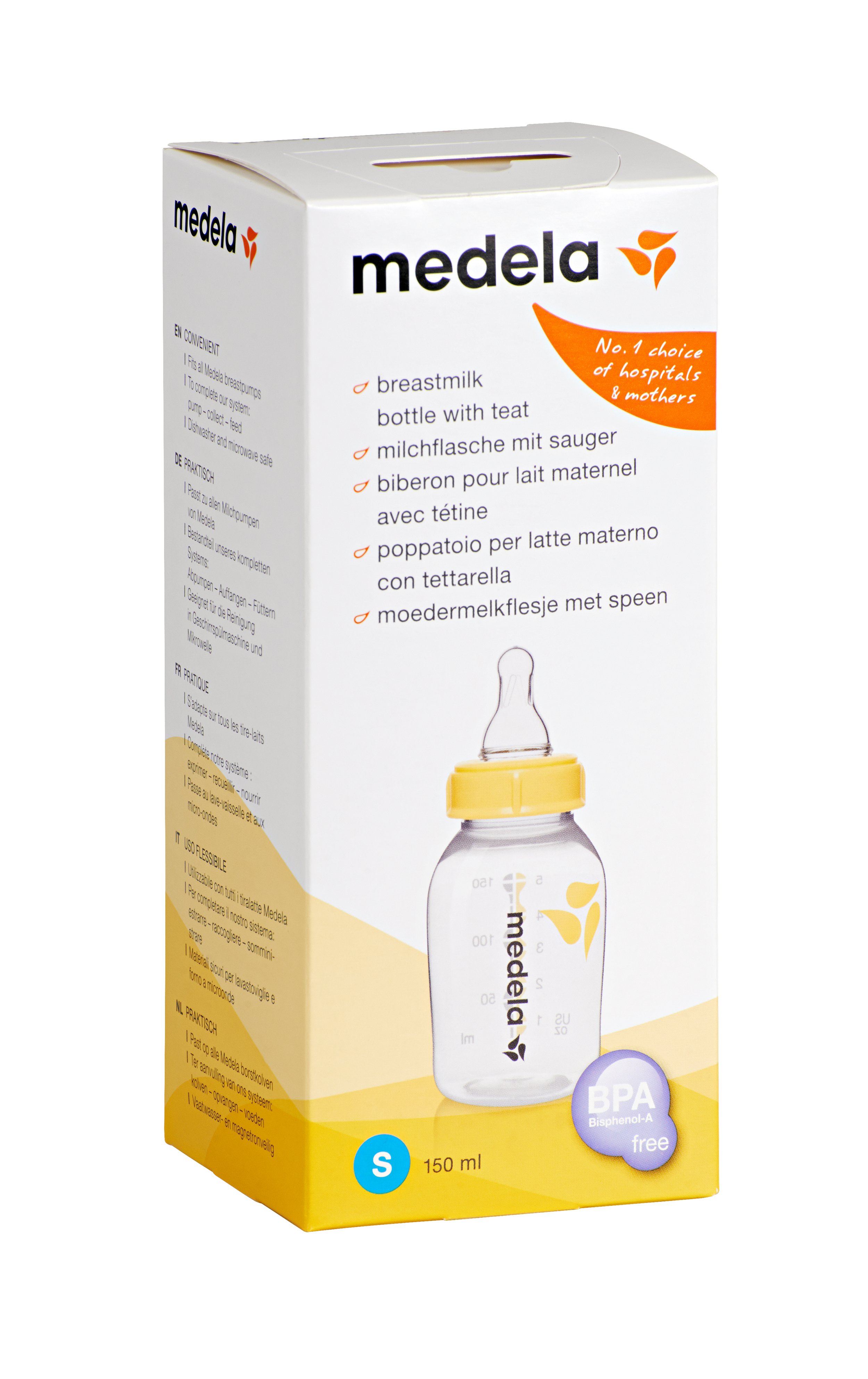 Medela Milchflasche 150ml m Sauger S (0-3 Monate)