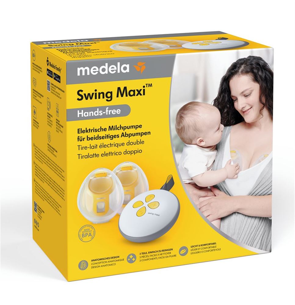 Medela Swing Maxi elektrische Doppelmilchpumpe Hands-free