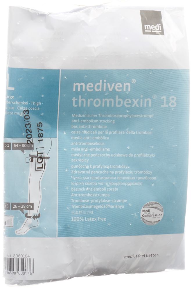 mediven thrombexin 18 A-G Schenkelstrumpf L 1 Paar