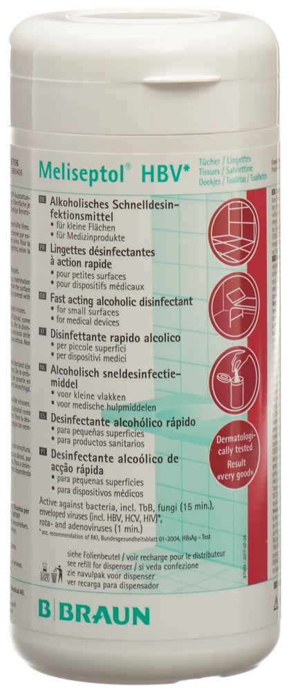 Meliseptol HBV Tücher Flächendesinfektion Spenderbox 100 Stk