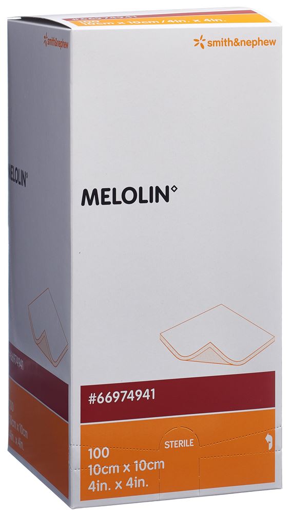Melolin Wundkompressen 10x10cm steril Btl 100 Stk