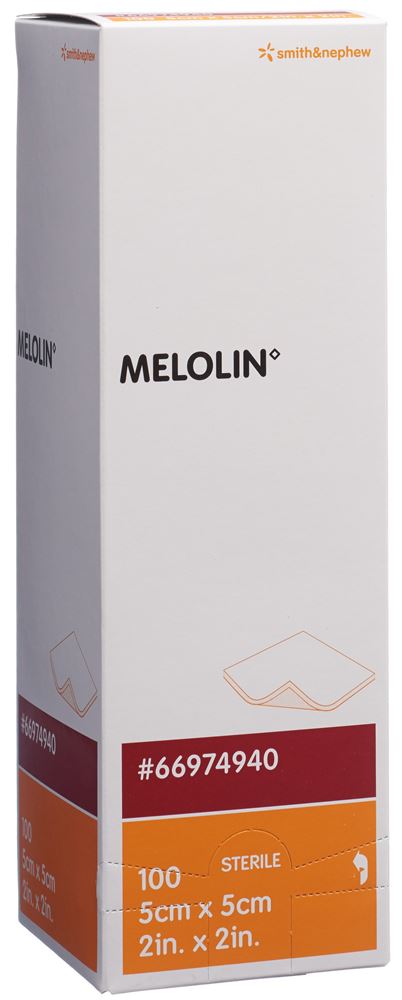 Melolin Wundkompressen 5x5cm steril 100 Btl