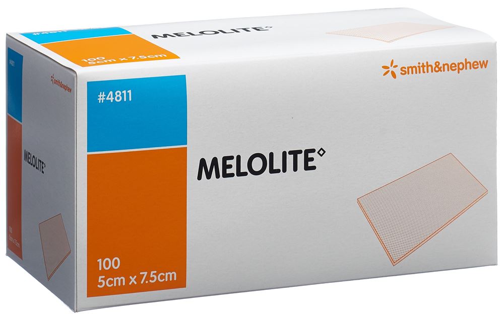 Melolite Wundkompresse 5cmx7.5cm Btl 100 Stk