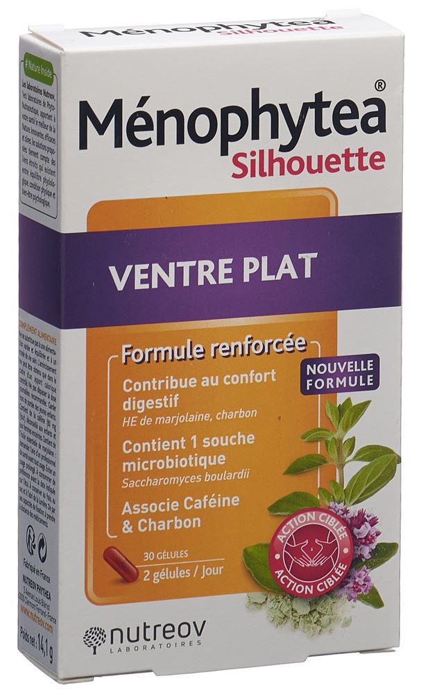 Menophytea Flacher Bauch Silhouette Gélules 30 Stk