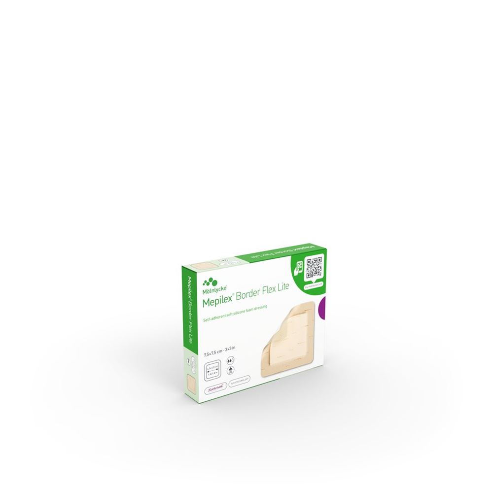 Mepilex Border Flex Lite 7.5×7.5cm 5 Stk