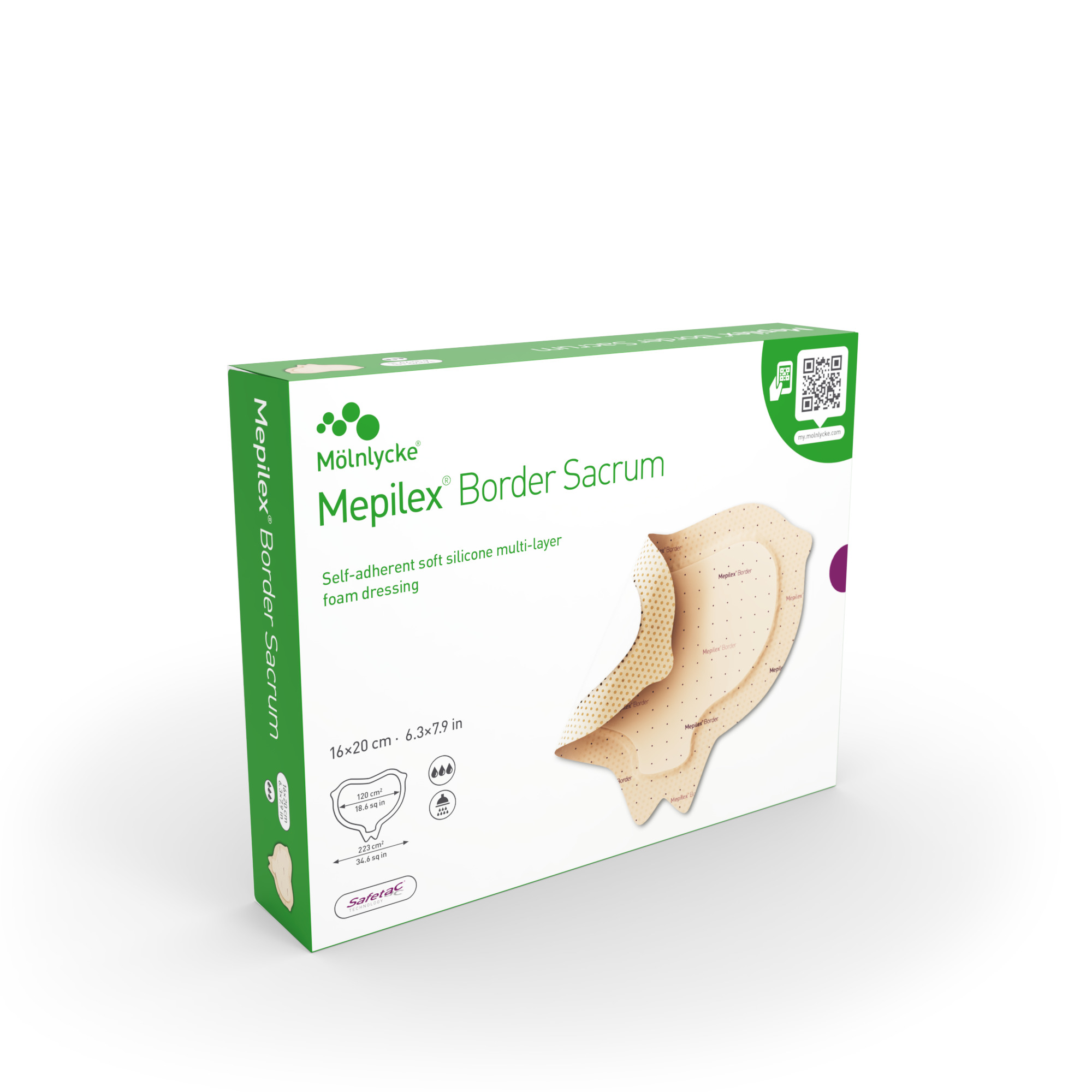Mepilex Border Sacrum 16x20cm 282060 Box 5 Stk