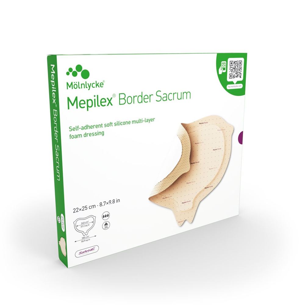 Mepilex Border Sacrum 22x25cm 282460 5 Stk